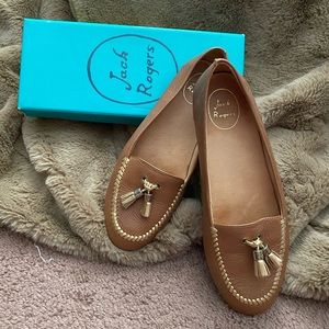 Brown/Gold Terra leather loafers tassel